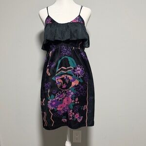 Voom by Joy Han Black and Purple Mini Dress